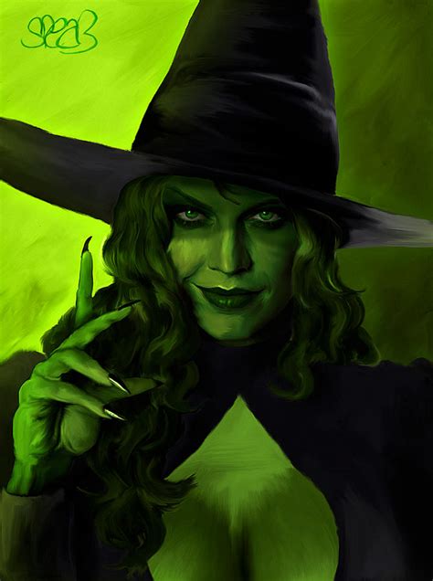 Malevolent witch of the west illustration
